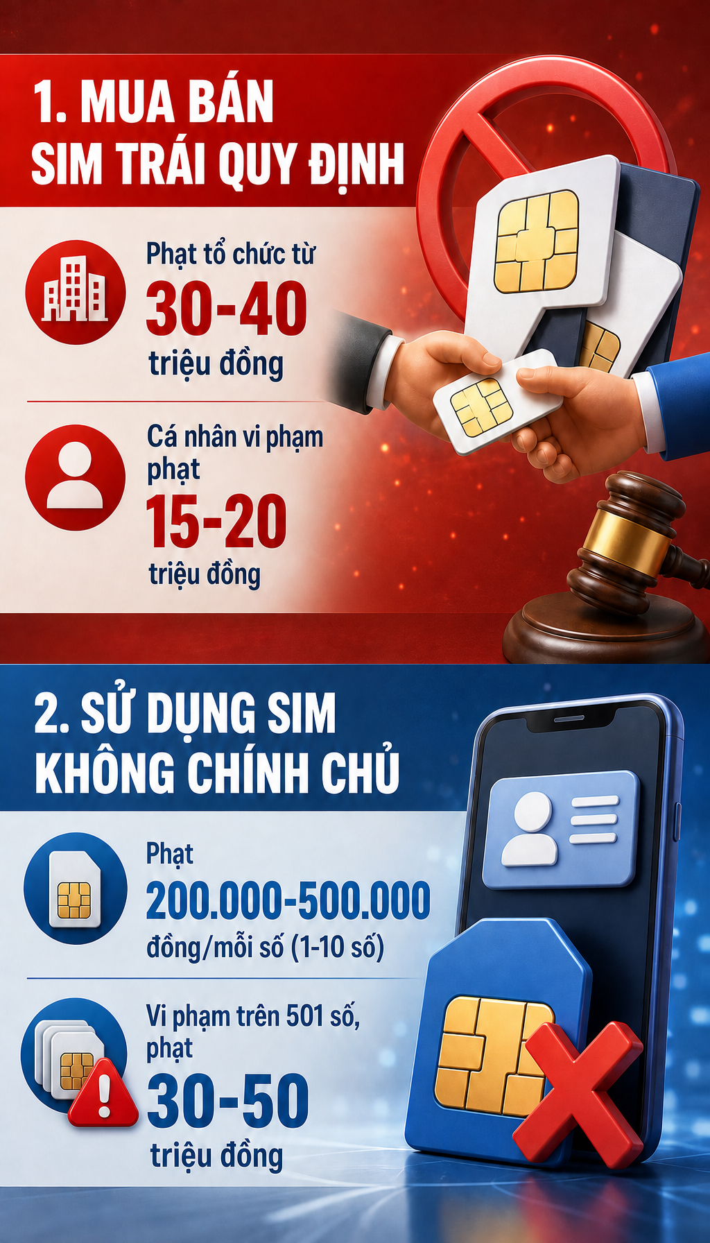 Tất cả người dân có sim chú ý, quy định phạt đến 50 triệu đồng đã áp dụng - Ảnh 2.