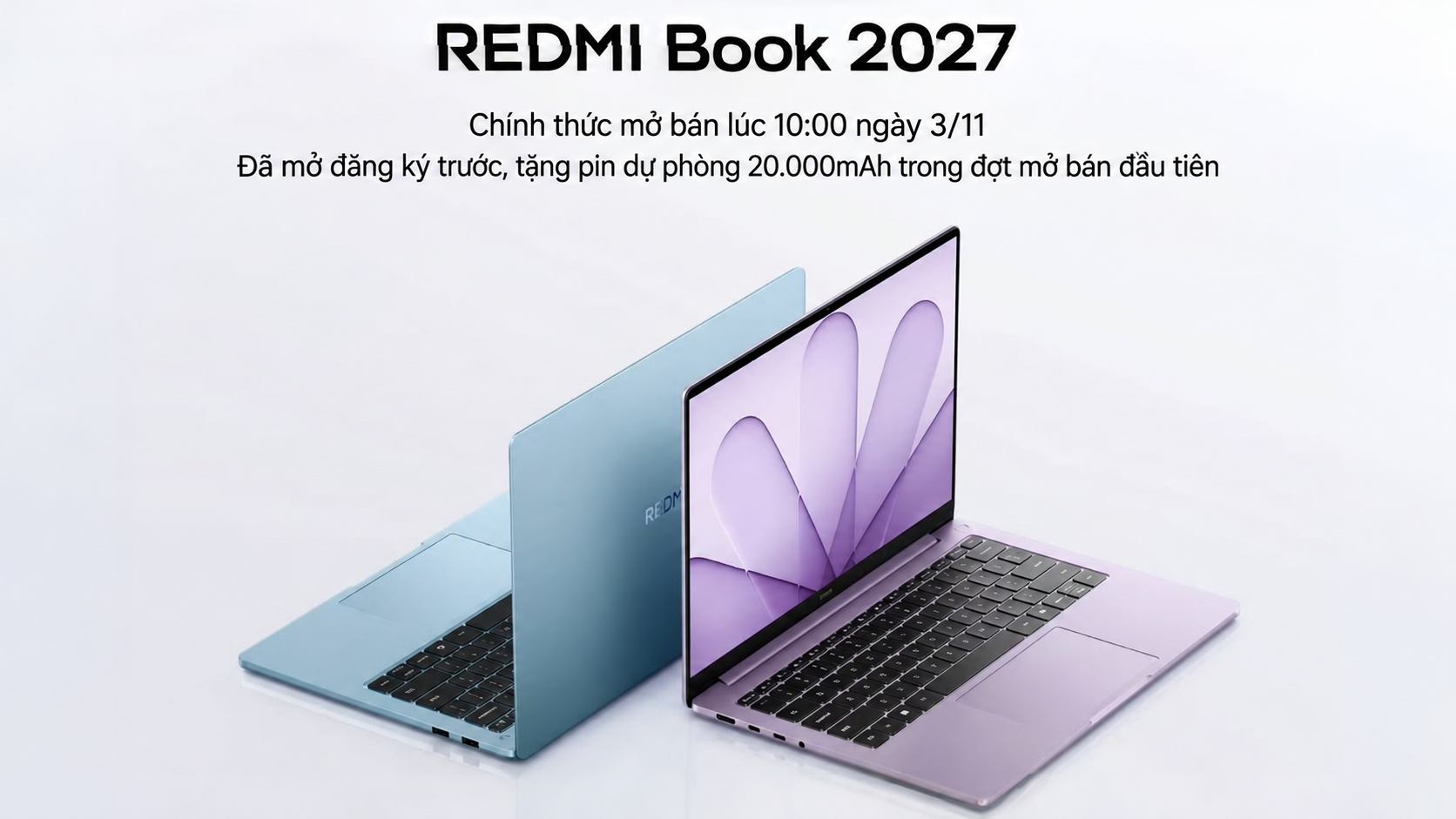 REDMI Book 2027 ra mắt với cấu hình mạnh mẽ và thiết kế thời thượng - Ảnh 1. REDMI Book 2027 ra mắt với cấu hình mạnh mẽ và thiết kế thời thượng - Ảnh 1.