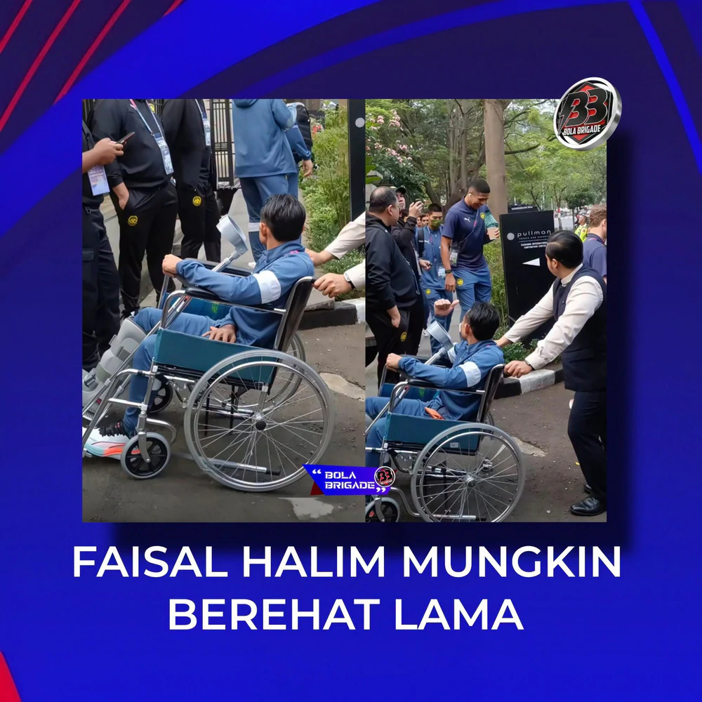 Trụ cột h&agrave;ng c&ocirc;ng phải ngồi xe lăn, tuyển Malaysia nhận liền 2 tin dữ trước ng&agrave;y đấu Việt Nam - Ảnh 1.
