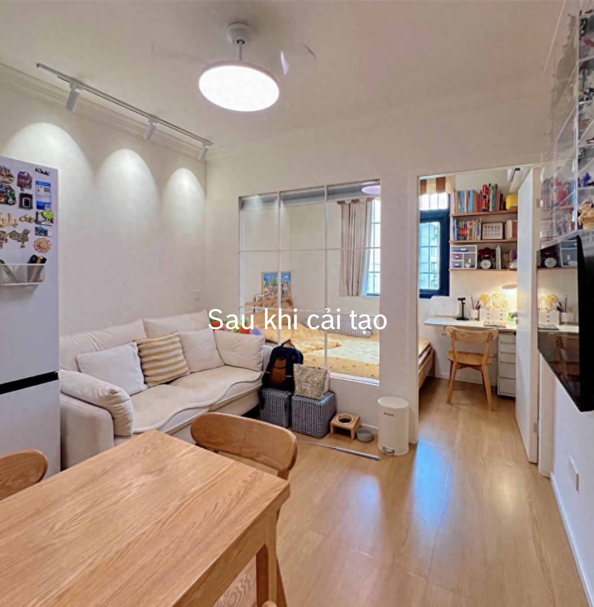3 người sống trong ng&ocirc;i nh&agrave; 37m&sup2;: Kh&ocirc;ng chen ch&uacute;c, kh&ocirc;ng b&iacute; b&aacute;ch - Ảnh 2.