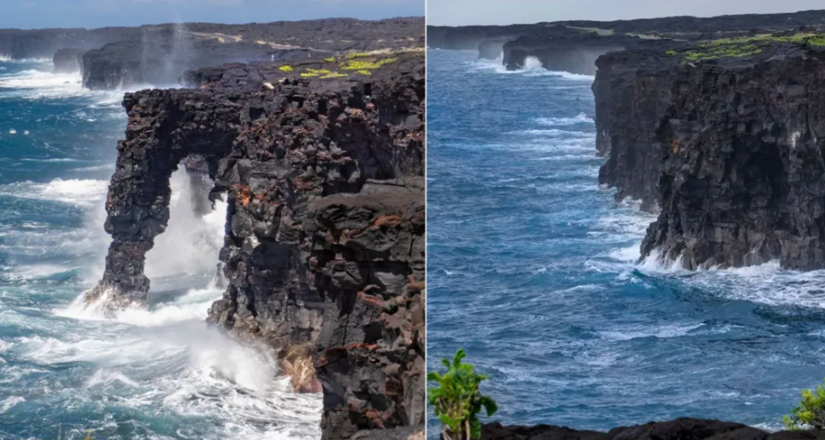 Vòm đá Hōlei Sea Arch 550 năm tuổi tại Hawaii bất ngờ biến mất - Ảnh 1. Vòm đá Hōlei Sea Arch 550 năm tuổi tại Hawaii bất ngờ biến mất - Ảnh 1.