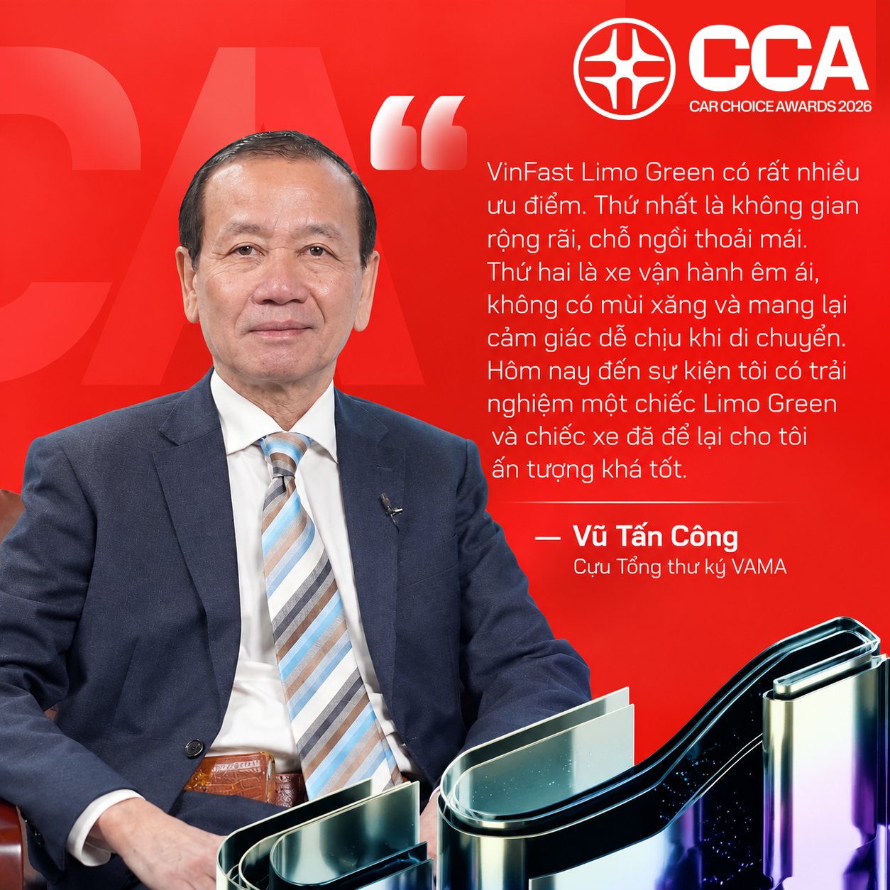 ‘Xe dịch vụ cho hành khách của năm’ gọi tên VinFast Limo Green tại Car Choice Awards 2026 - Ảnh 3.