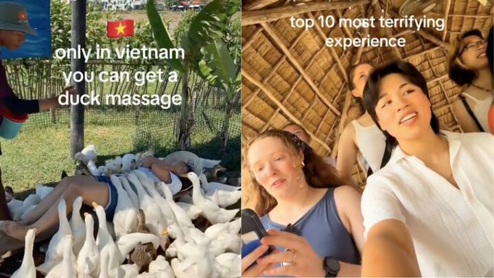 Kh&aacute;ch T&acirc;y đi massage vịt, c&aacute; ở Việt Nam khen 'kỹ thuật vi&ecirc;n rất tốt, rất h&agrave;i' - Ảnh 2.