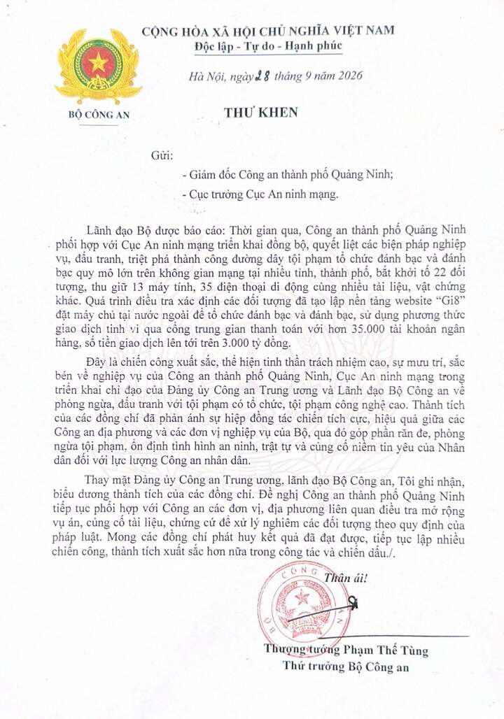 C&ocirc;ng an Quảng Ninh triệt ph&aacute; đường d&acirc;y đ&aacute;nh bạc lớn hơn 3 . 000 Tỷ đồng - Ảnh 1.