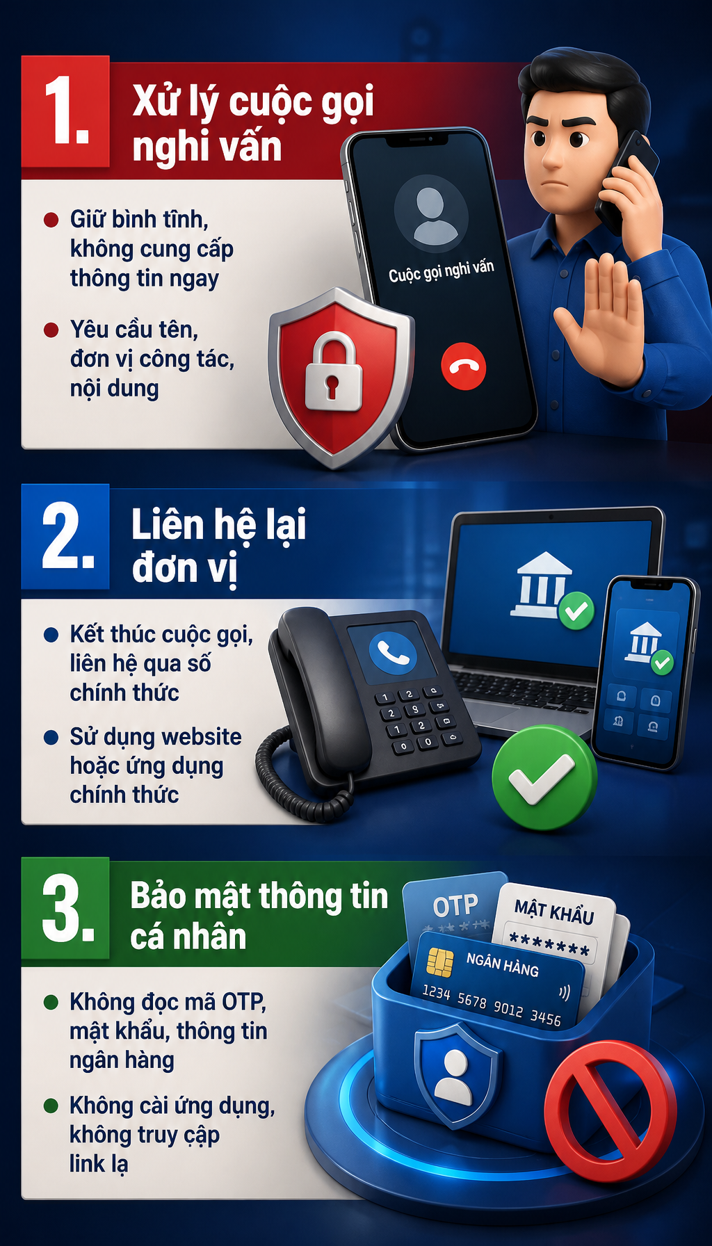 Tất cả người d&acirc;n d&ugrave;ng t&agrave;i khoản ng&acirc;n h&agrave;ng ch&uacute; &yacute; khi nhận được cuộc gọi như sau - Ảnh 2.