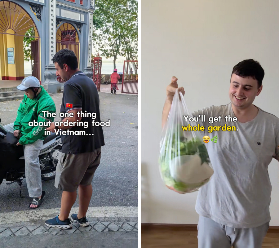 Kh&aacute;ch T&acirc;y kh&aacute;m ph&aacute; ẩm thực Việt Nam với khu vườn rau tươi ngon miễn ph&iacute; - Ảnh 1.