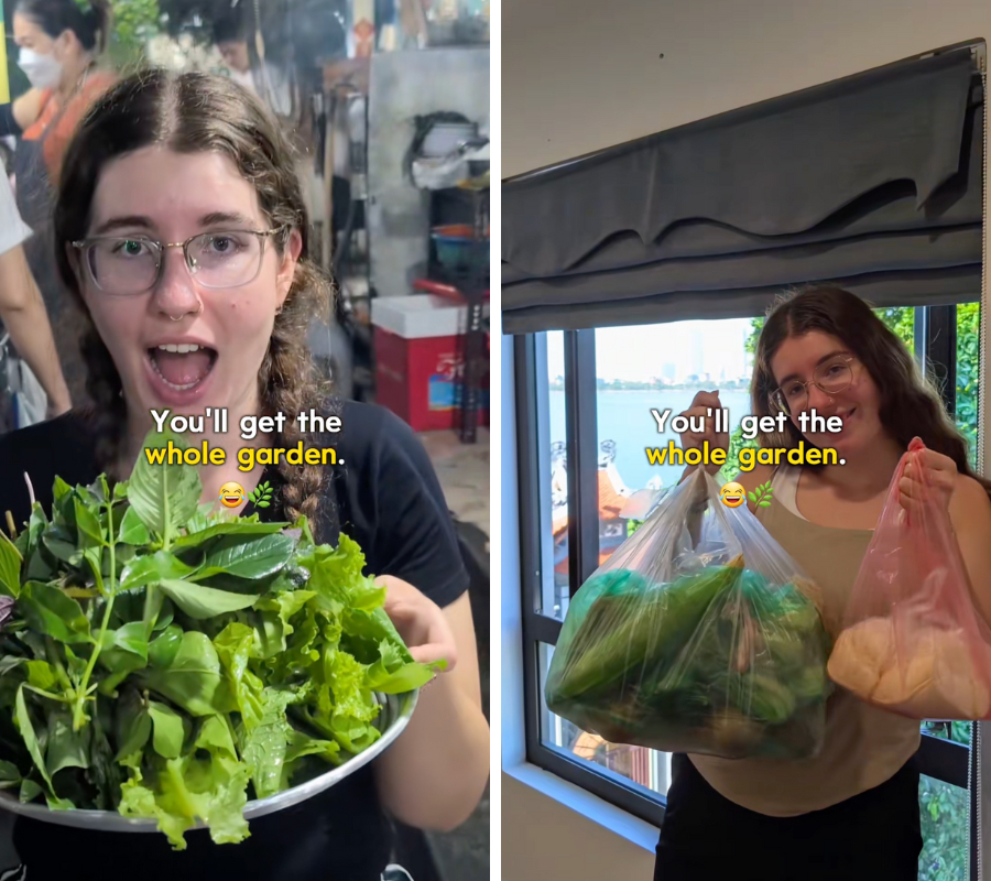 Kh&aacute;ch T&acirc;y kh&aacute;m ph&aacute; ẩm thực Việt Nam với khu vườn rau tươi ngon miễn ph&iacute; - Ảnh 2.