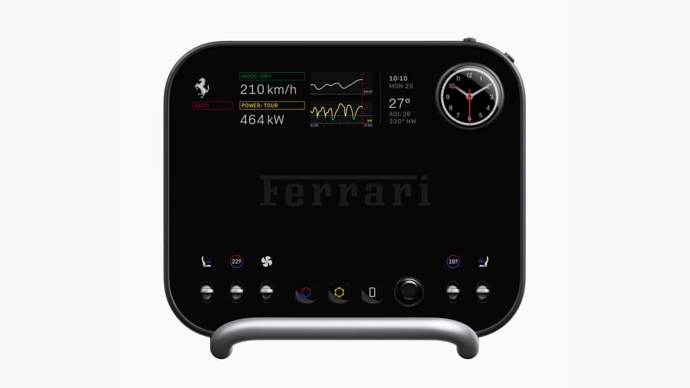 C&uacute; bắt tay lịch sử: "Ph&ugrave; thủy thiết kế của Apple" Jony Ive ch&iacute;nh thức thổi hồn v&agrave;o nội thất si&ecirc;u xe điện Ferrari Luce - Ảnh 4.