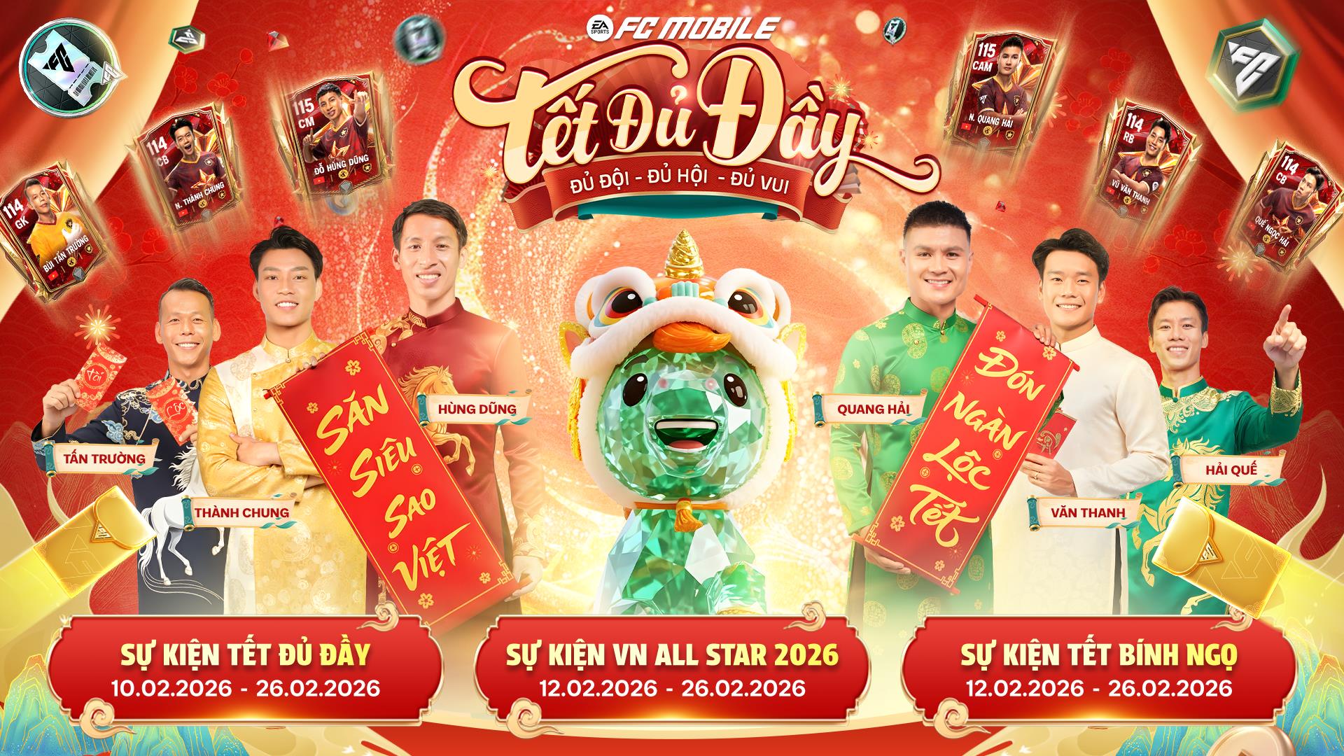 FC Mobile Việt Nam ra mắt trọn bộ Vietnam All Star 2026, Quang Hải c&ugrave;ng d&agrave;n sao tuyển Việt &ldquo;đổ bộ&rdquo; dịp Tết - Ảnh 3.