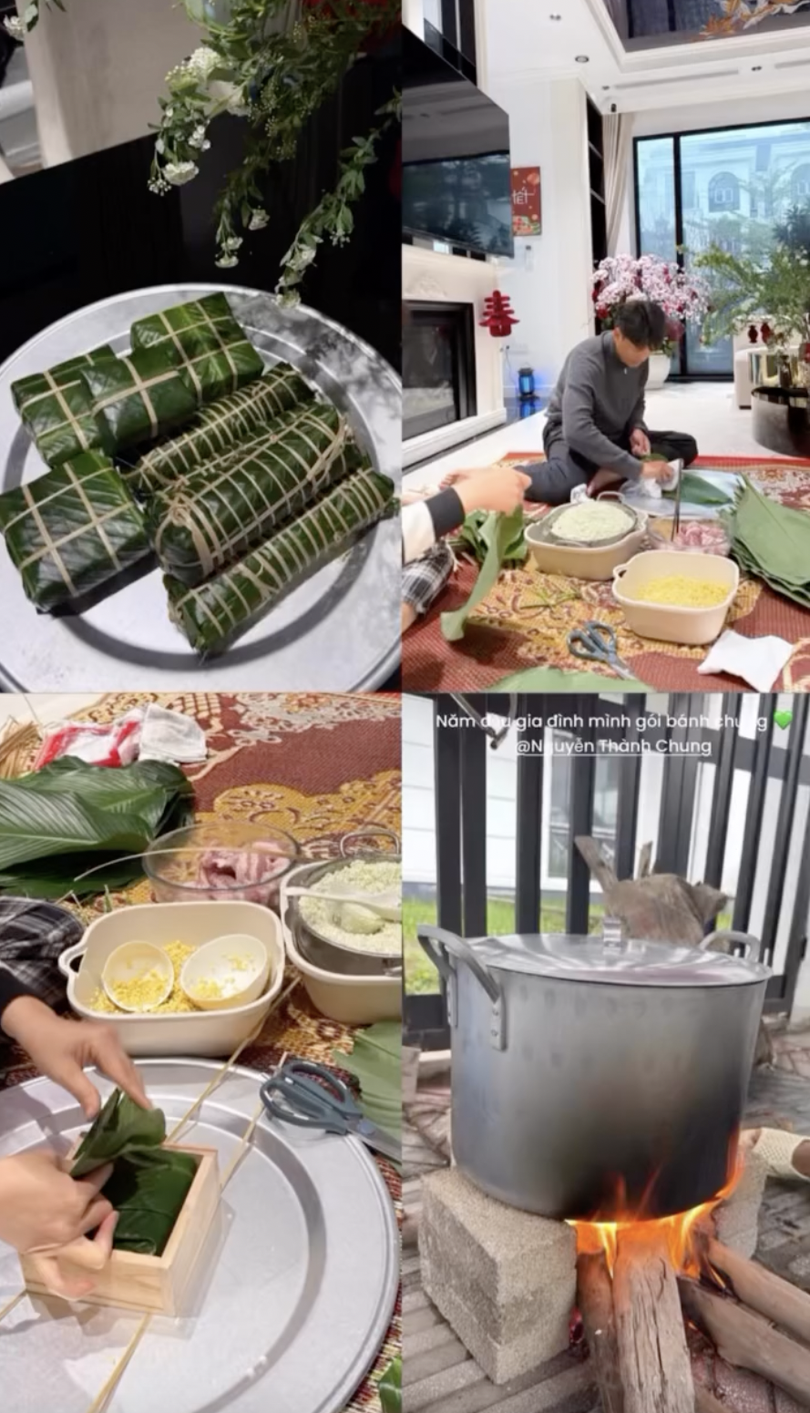 Vợ Thành Chung gây sốt với mâm cỗ cúng ông Công ông Táo chỉn chu đón Tết đầu tiên trong căn biệt thự mới - Ảnh 2.