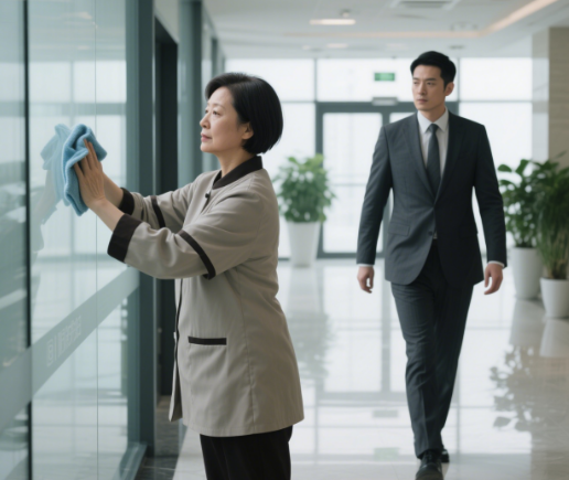 Nữ lao c&ocirc;ng ngủ lại c&ocirc;ng ty suốt 1 th&aacute;ng v&agrave; c&acirc;u chuyện cảm động - Ảnh 1.