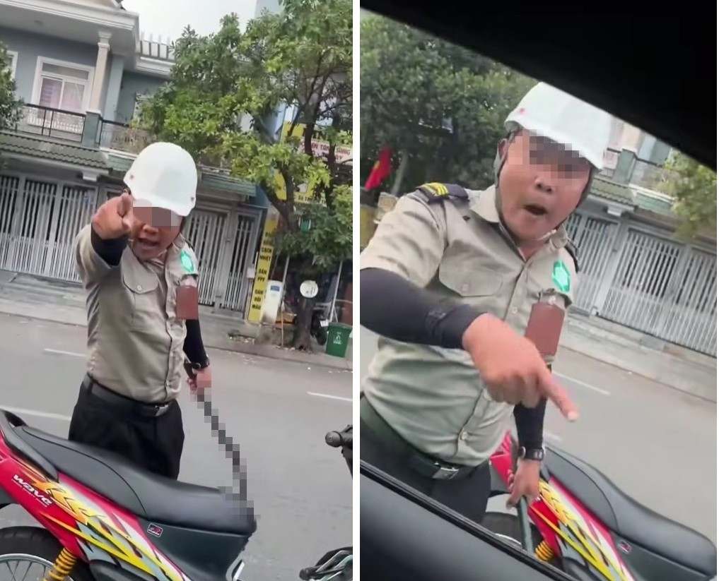 Hai người bảo vệ đe dọa t&agrave;i xế tại TPHCM: Vụ việc g&acirc;y x&ocirc;n xao dư luận - Ảnh 1.