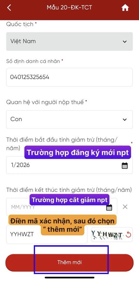 Cơ quan Thuế hướng dẫn chi tiết Cách đăng ký Người phụ thuộc để giảm trừ gia cảnh trên eTax Mobile - Ảnh 8.