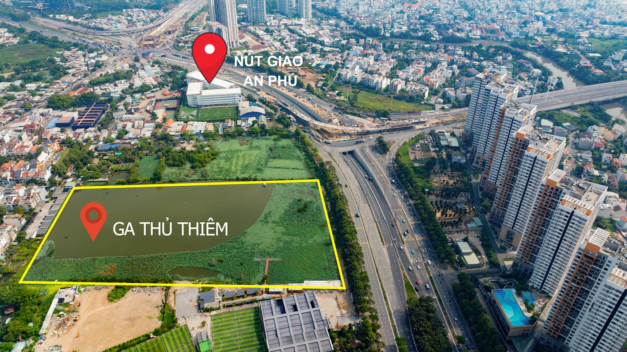 To&agrave;n cảnh n&uacute;t giao c&oacute; 2 hầm, 3 tầng, 8 cầu, trị gi&aacute; 3.400 tỷ ở TP.HCM - Ảnh 1.