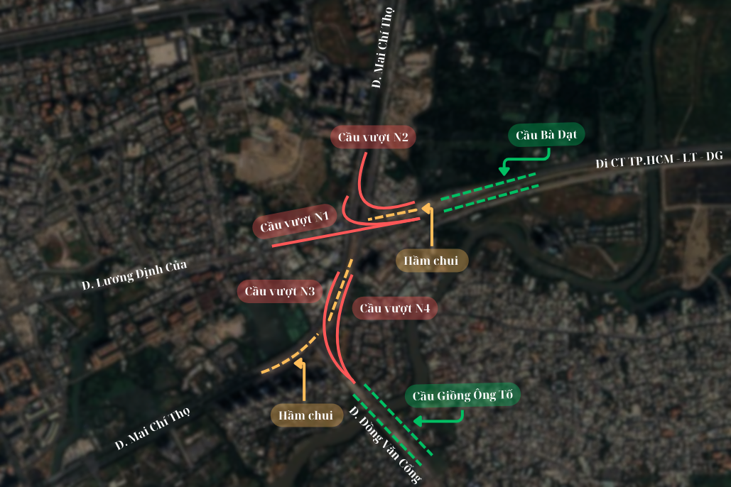 To&agrave;n cảnh n&uacute;t giao c&oacute; 2 hầm, 3 tầng, 8 cầu, trị gi&aacute; 3.400 tỷ ở TP.HCM - Ảnh 2.