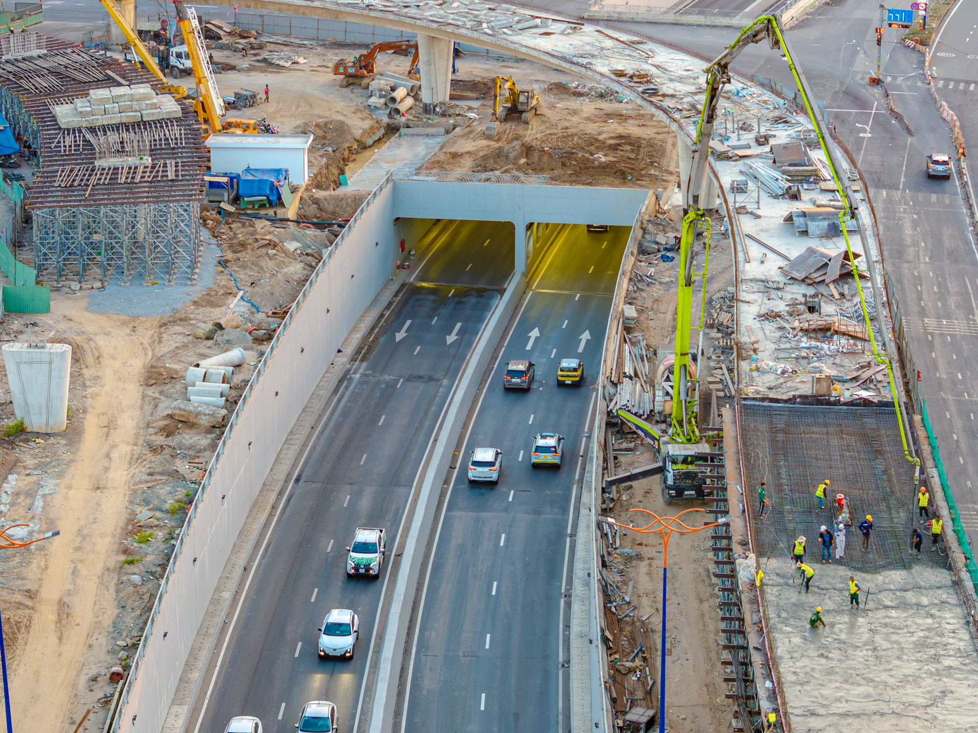 To&agrave;n cảnh n&uacute;t giao c&oacute; 2 hầm, 3 tầng, 8 cầu, trị gi&aacute; 3.400 tỷ ở TP.HCM - Ảnh 4.