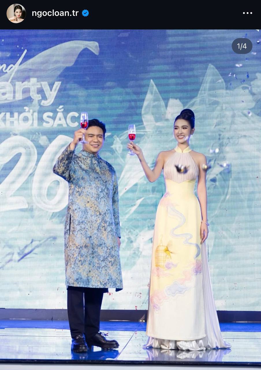 Ngọc Loan c&ocirc;ng khai ảnh b&ecirc;n b&aacute;c sĩ Chi&ecirc;m Quốc Th&aacute;i - Ảnh 1.