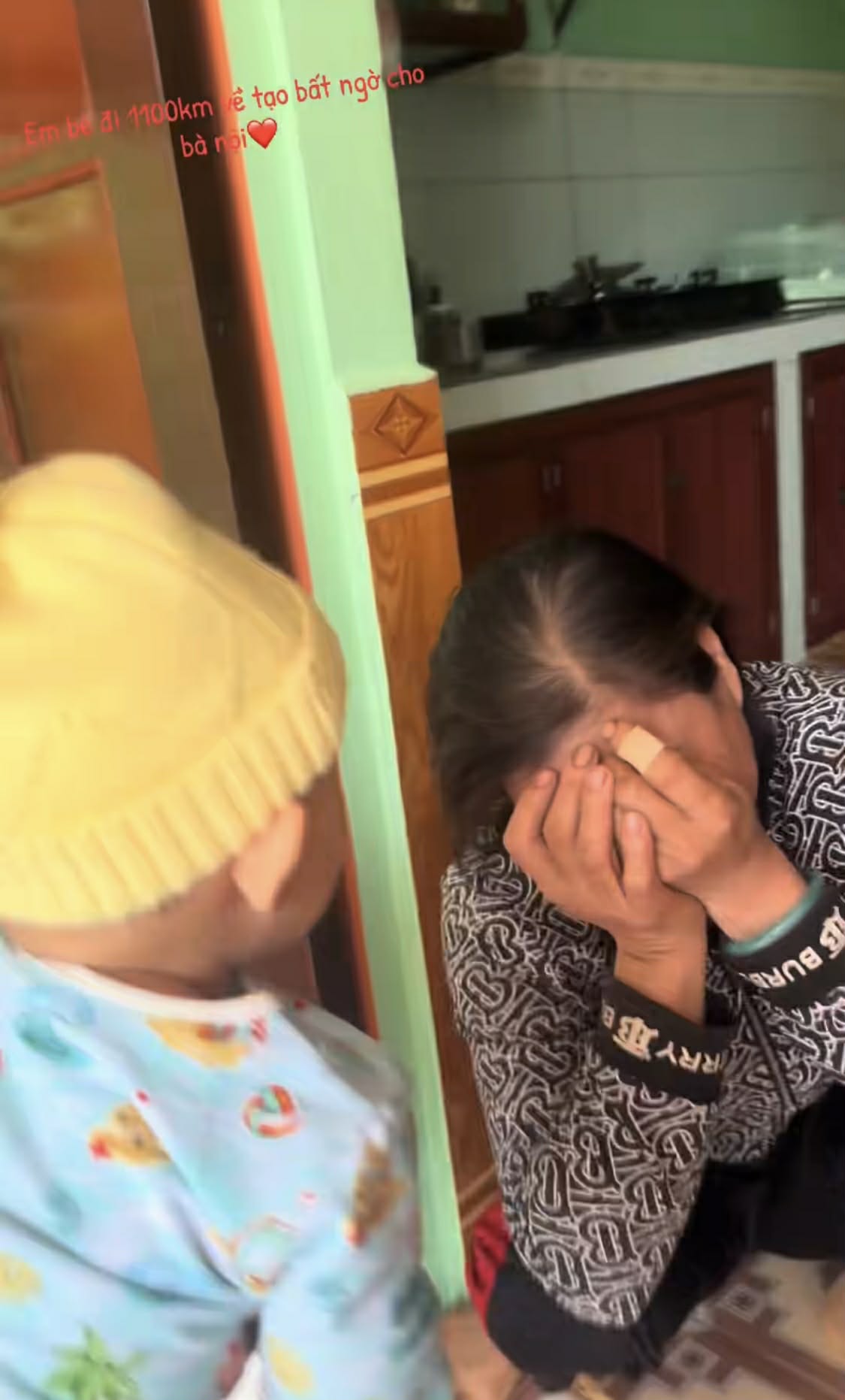 B&agrave; nội &ocirc;m mặt kh&oacute;c nức nở khi ch&aacute;u 7 th&aacute;ng tuổi xa 1.100 km bất ngờ về thăm- Ảnh 2.