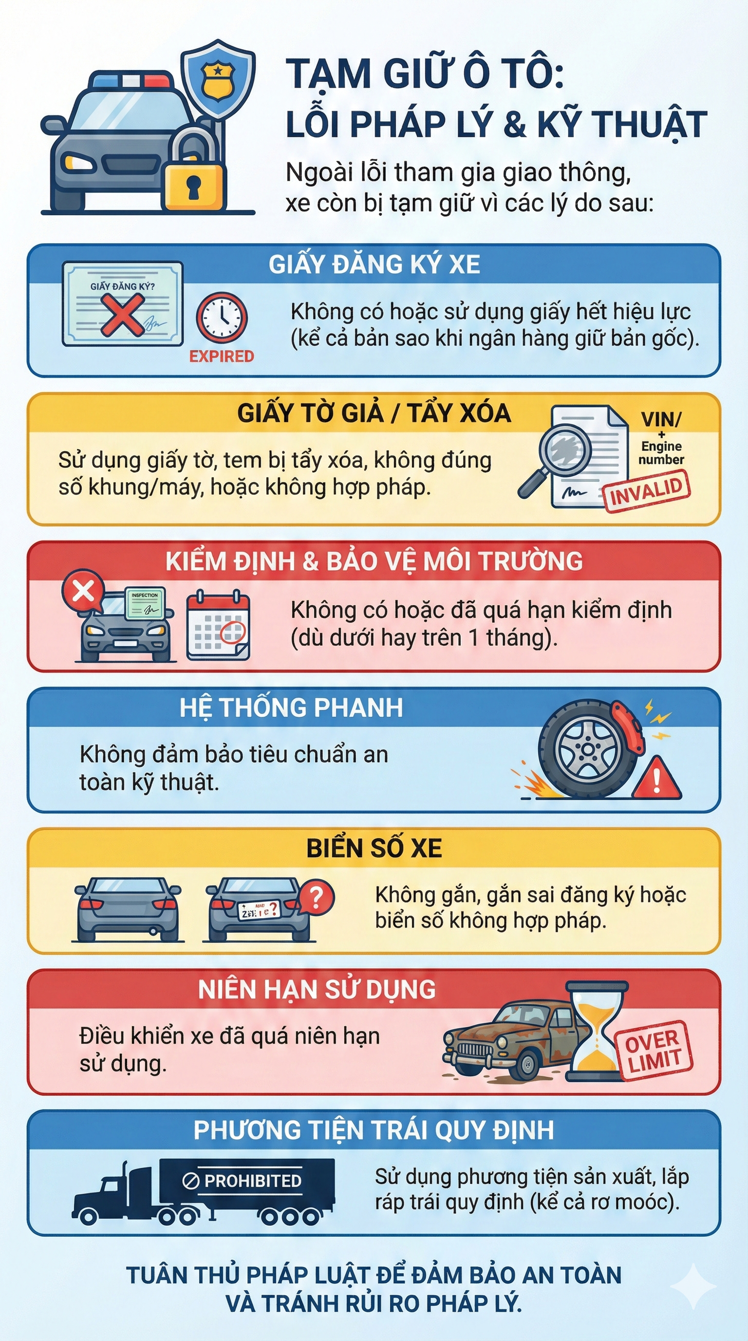 Mức phạt bị tạm giữ phương tiện mới nhất 2026 đối với tất cả các loại xe, tài xế chú ý - Ảnh 2.