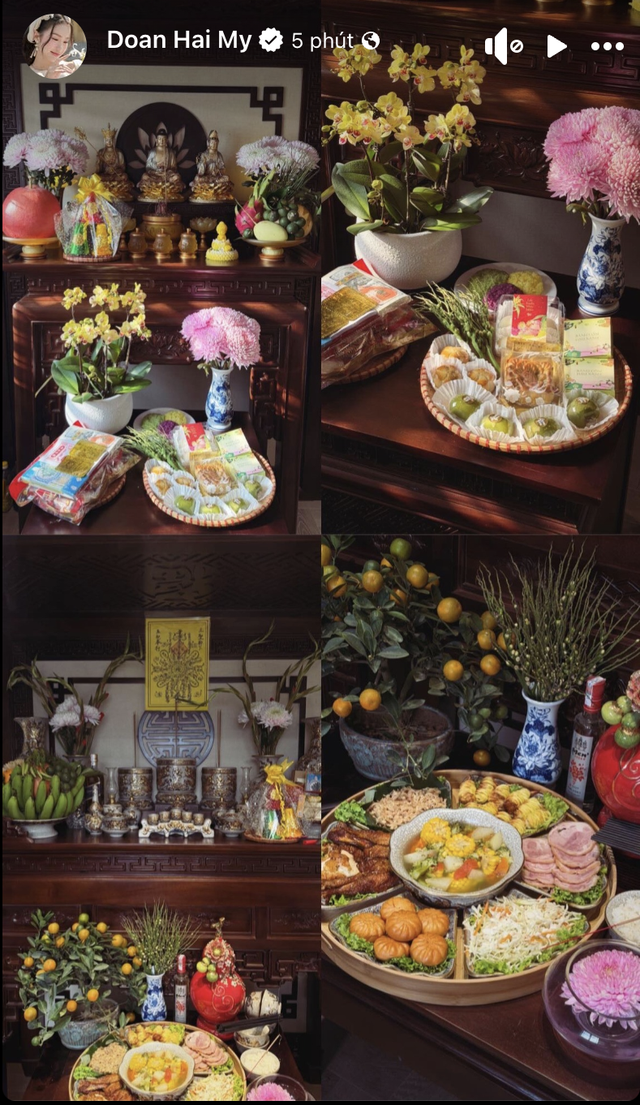 Do&atilde;n Hải My v&agrave; Ng&ocirc; Tố Uy&ecirc;n c&ugrave;ng khoe m&acirc;m ngũ quả ng&agrave;y Tết khiến d&acirc;n mạng 