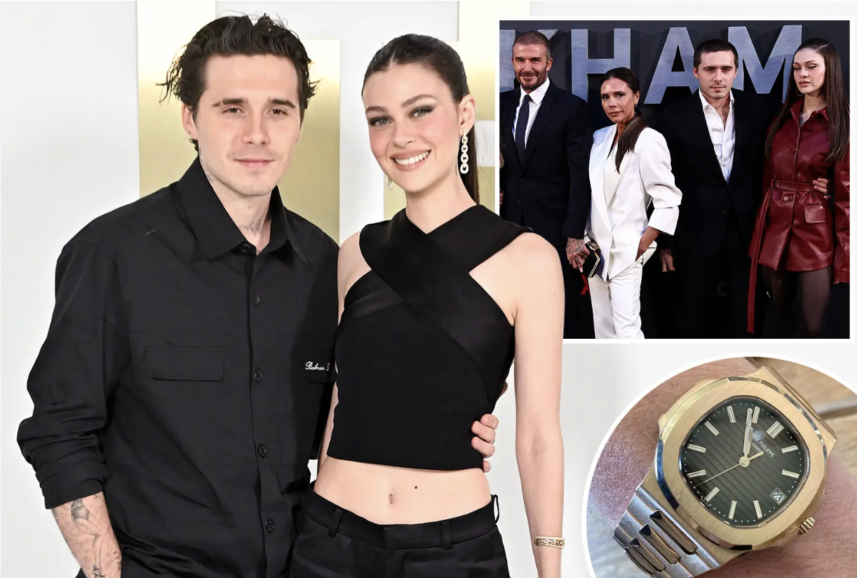 Cạn tình cạn nghĩa nhưng vật chất hưởng không sót thứ gì: Brooklyn vẫn đeo đồng hồ 9 tỷ do bố - David Beckham tặng - Ảnh 1.