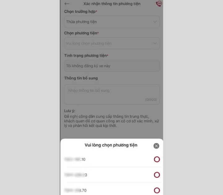 Cách xóa thông tin xe đã bán, xe lạ trên ứng dụng VNeTraffic mới nhất 23 5 04563882 1771581676151 1771581676458348764903