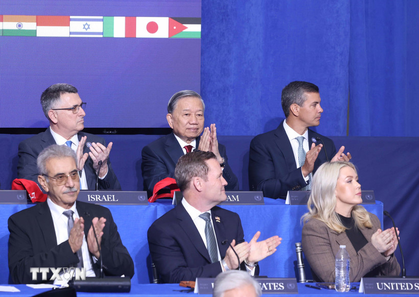 Tổng thống Donald Trump đ&aacute;nh gi&aacute; cao sự tham gia của Tổng b&iacute; thư T&ocirc; L&acirc;m tại Hội nghị H&ograve;a b&igrave;nh Gaza - Ảnh 1.