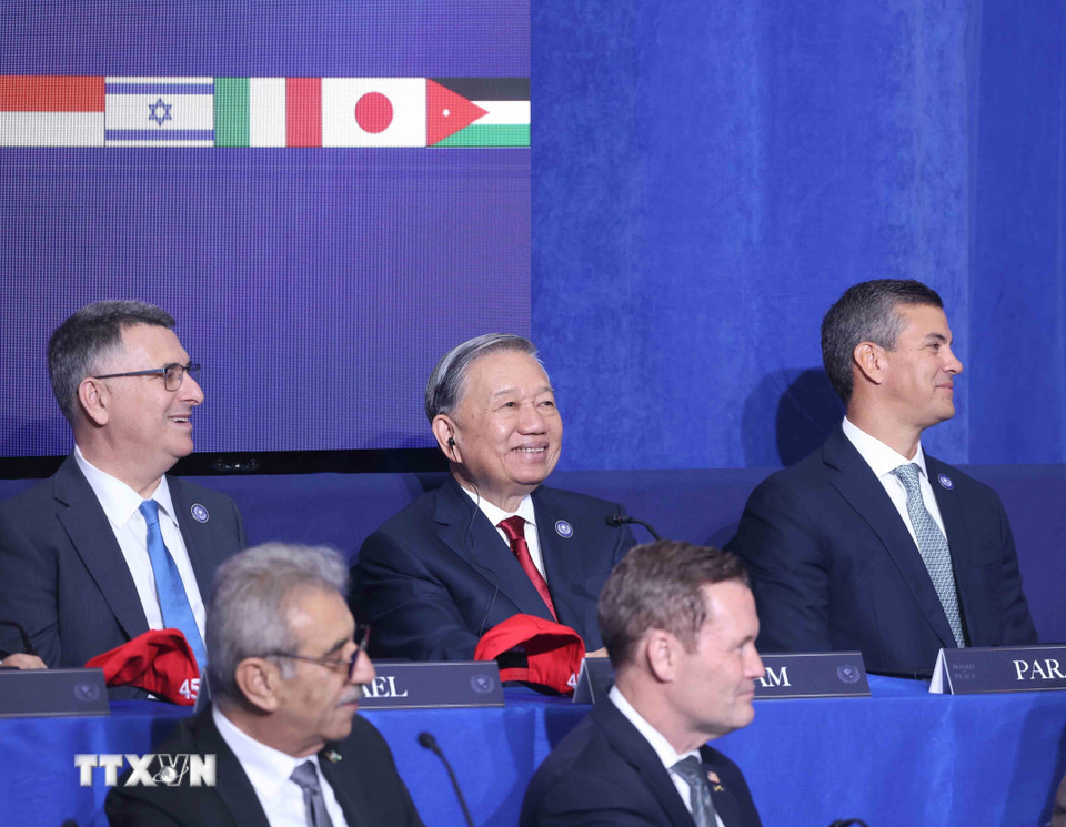 Tổng Bí thư Tô Lâm dự Phiên khai mạc Hội đồng Hòa bình về Gaza - Ảnh 3.