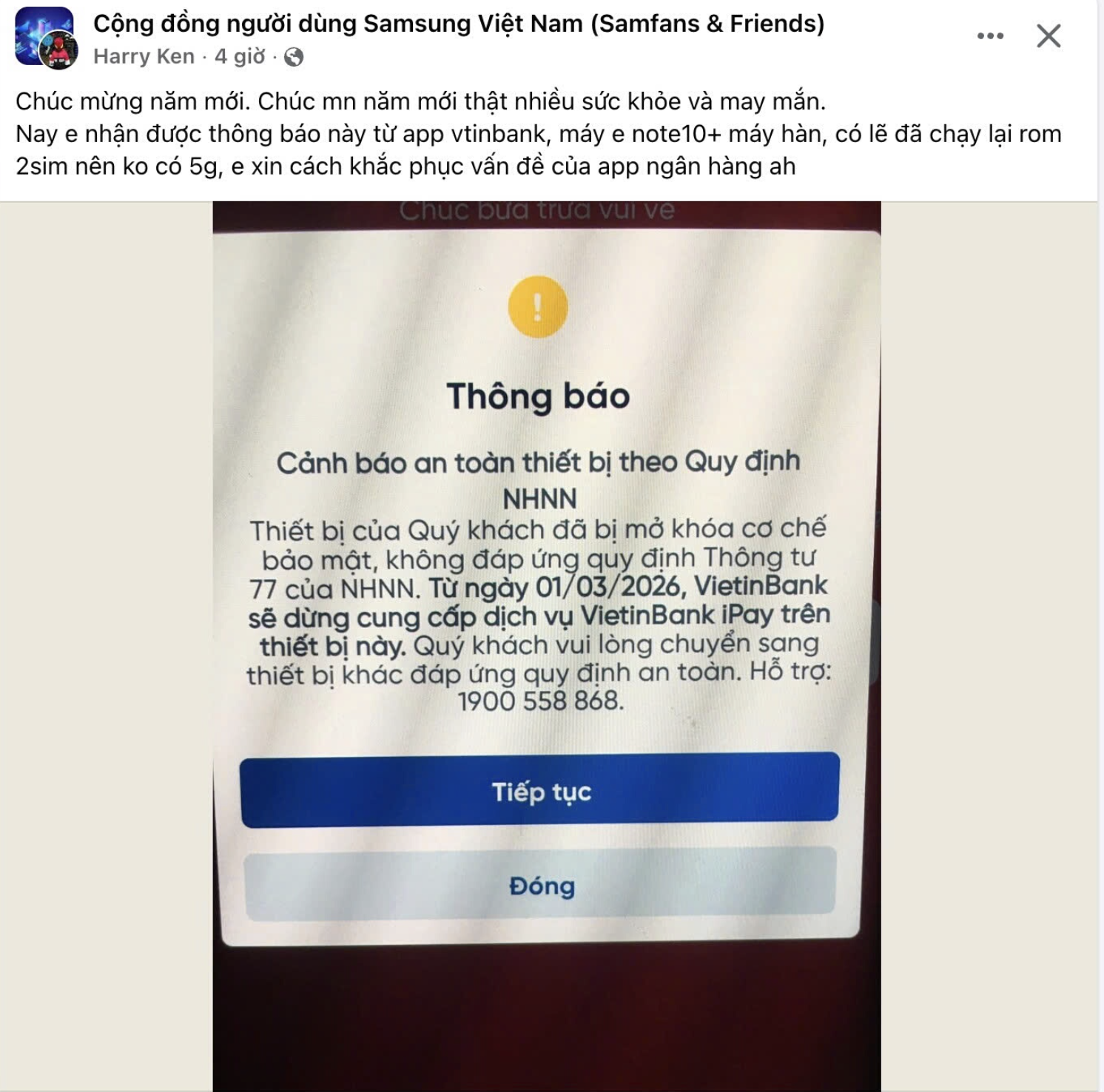 Cách đơn giản để biết điện thoại “bẻ khoá” có nguy cơ bị chặn ứng dụng ngân hàng 19 Cách đơn giản để biết điện thoại có nguy cơ bị chặn ứng dụng ngân hàng - Ảnh 1.