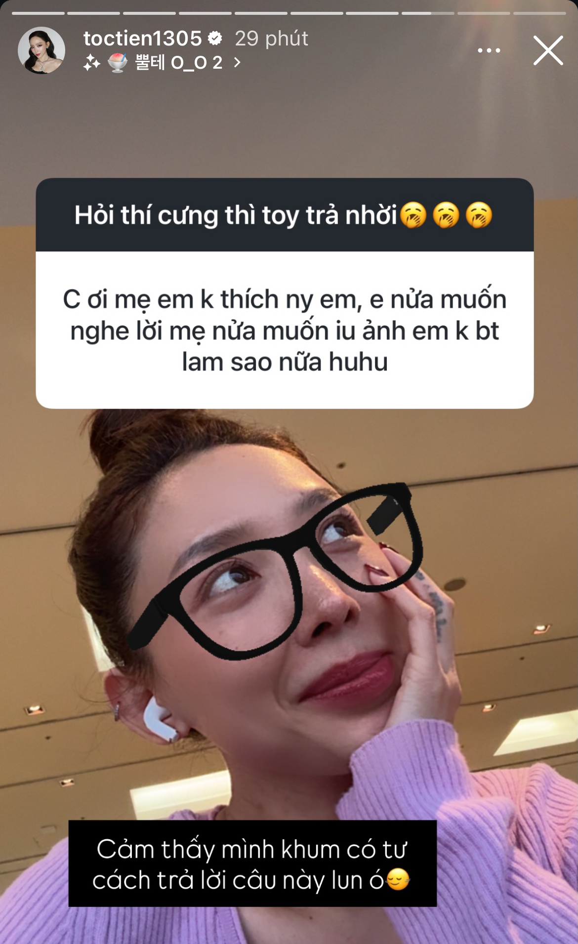 Netizen nhờ tư vấn chuyện cố chấp yêu nhưng bị mẹ cấm, Tóc Tiên: 