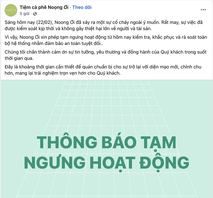 Diễn biến mới vụ cháy quán cà phê Noọng Ơi tại TPHCM năm 2026 - Ảnh 3. Diễn biến mới vụ cháy quán cà phê Noọng Ơi tại TPHCM năm 2026 - Ảnh 3.