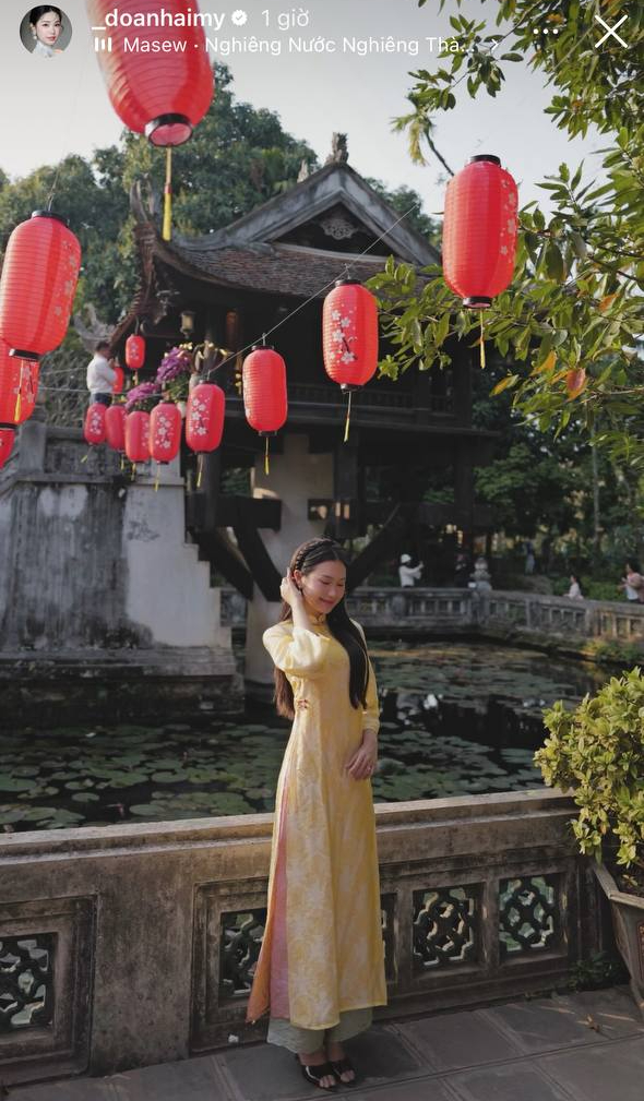 Văn Hậu du xu&acirc;n c&ugrave;ng nh&agrave; vợ, mẹ Do&atilde;n Hải My g&acirc;y sốt v&igrave; visual trẻ đẹp, một ch&iacute;n một mười với con  - Ảnh 13.