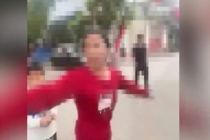 Công an làm việc với người thu tiền đỗ xe chùa Gôi ở Ninh Bình - Ảnh 1.