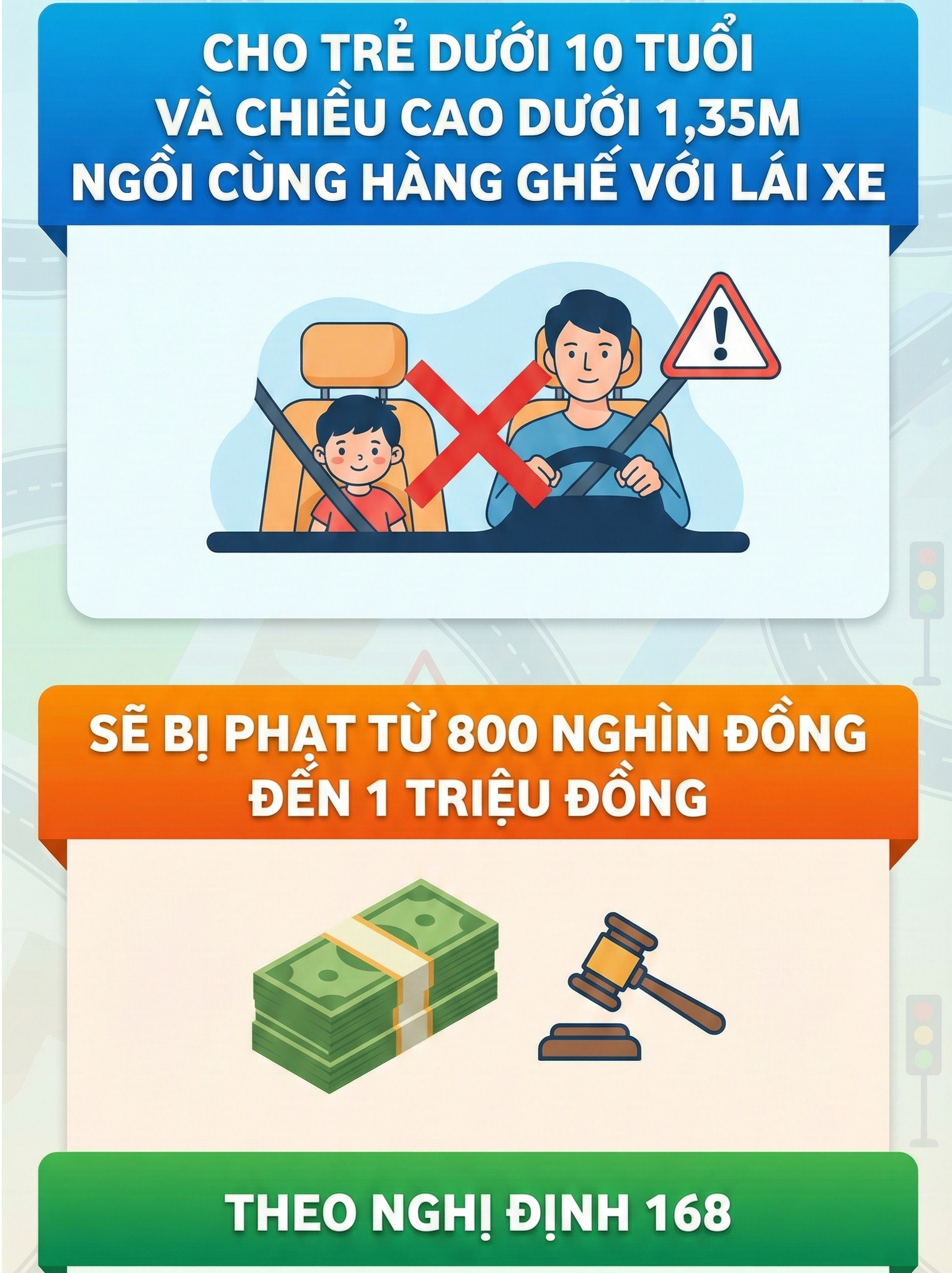 Người lớn ngồi ghế phụ &ocirc; t&ocirc; c&oacute; được &ocirc;m trẻ em ngồi c&ugrave;ng kh&ocirc;ng? Cục CSGT giải đ&aacute;p - Ảnh 1.