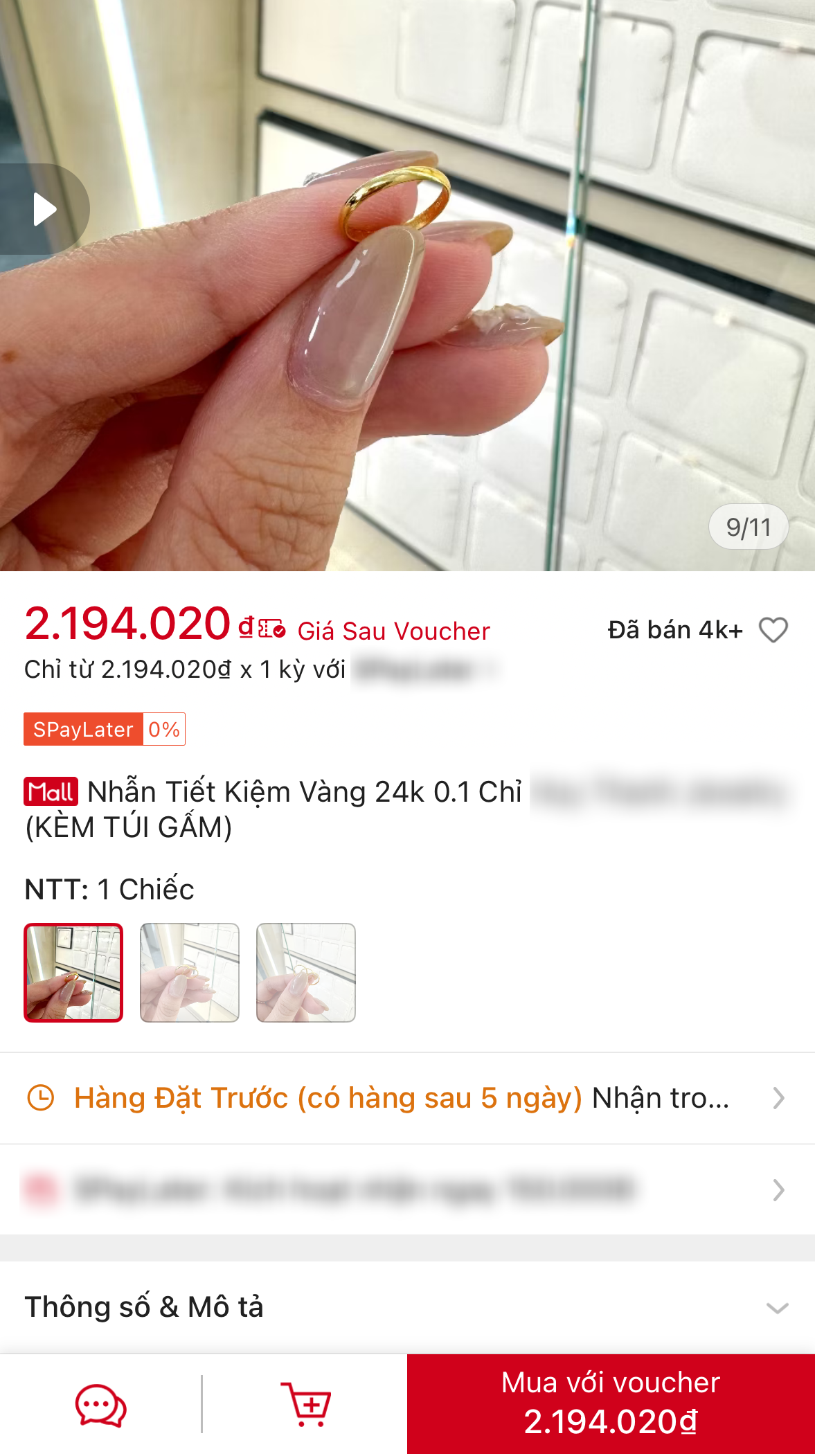 Rộ xu hướng b&aacute;n online v&agrave;ng 0,1 chỉ, h&agrave;ng ngh&igrave;n người đổ x&ocirc; "chốt đơn": Điều đặc biệt phải CẨN TRỌNG! - Ảnh 4.