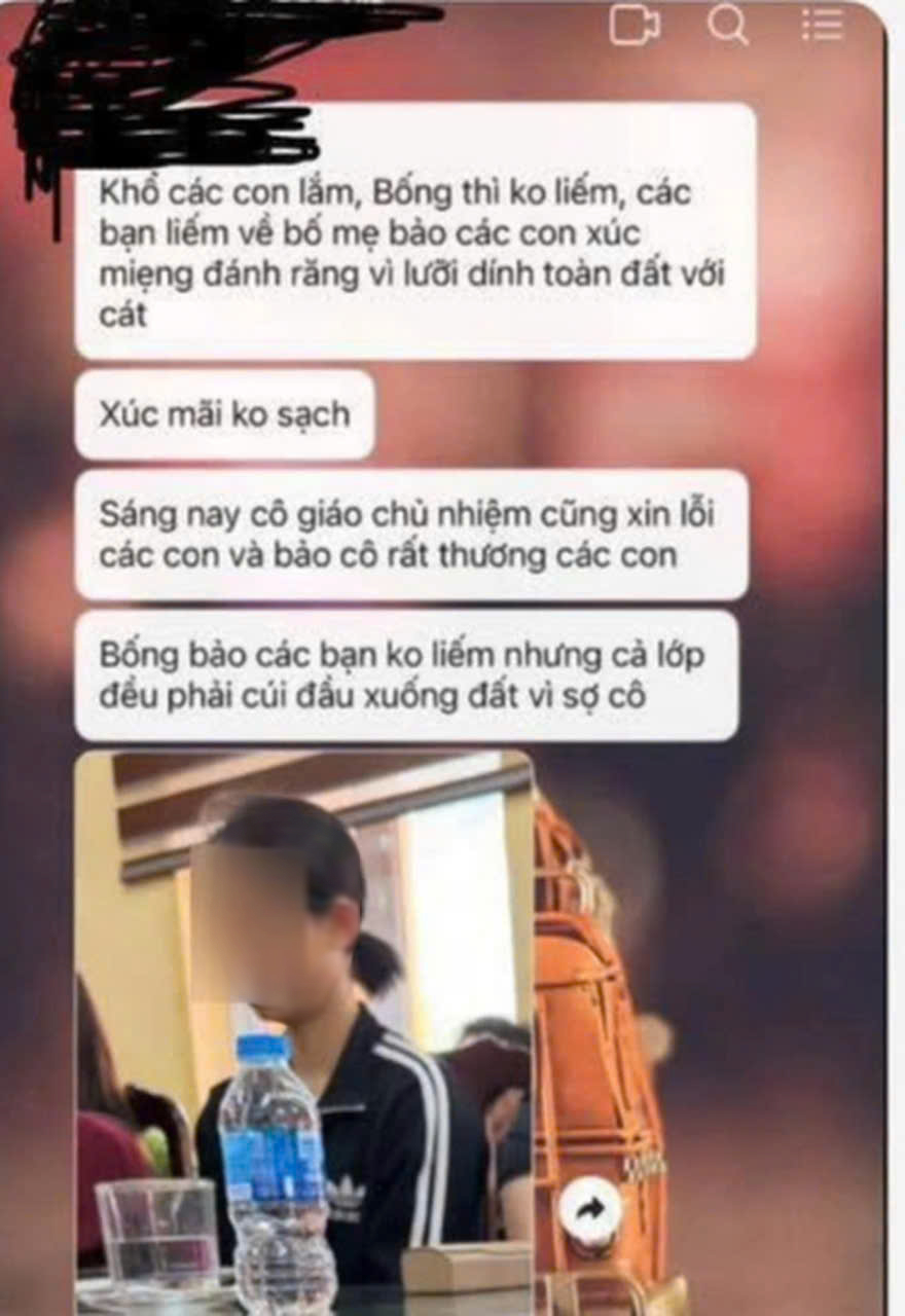 Tạm ngừng giảng dạy với c&ocirc; gi&aacute;o bị tố bắt học sinh liếm đất - Ảnh 1.