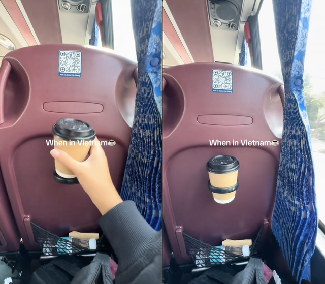 Khách Tây sững sờ khi thấy 1 thứ gắn trên ghế xe khách ở Việt Nam: 