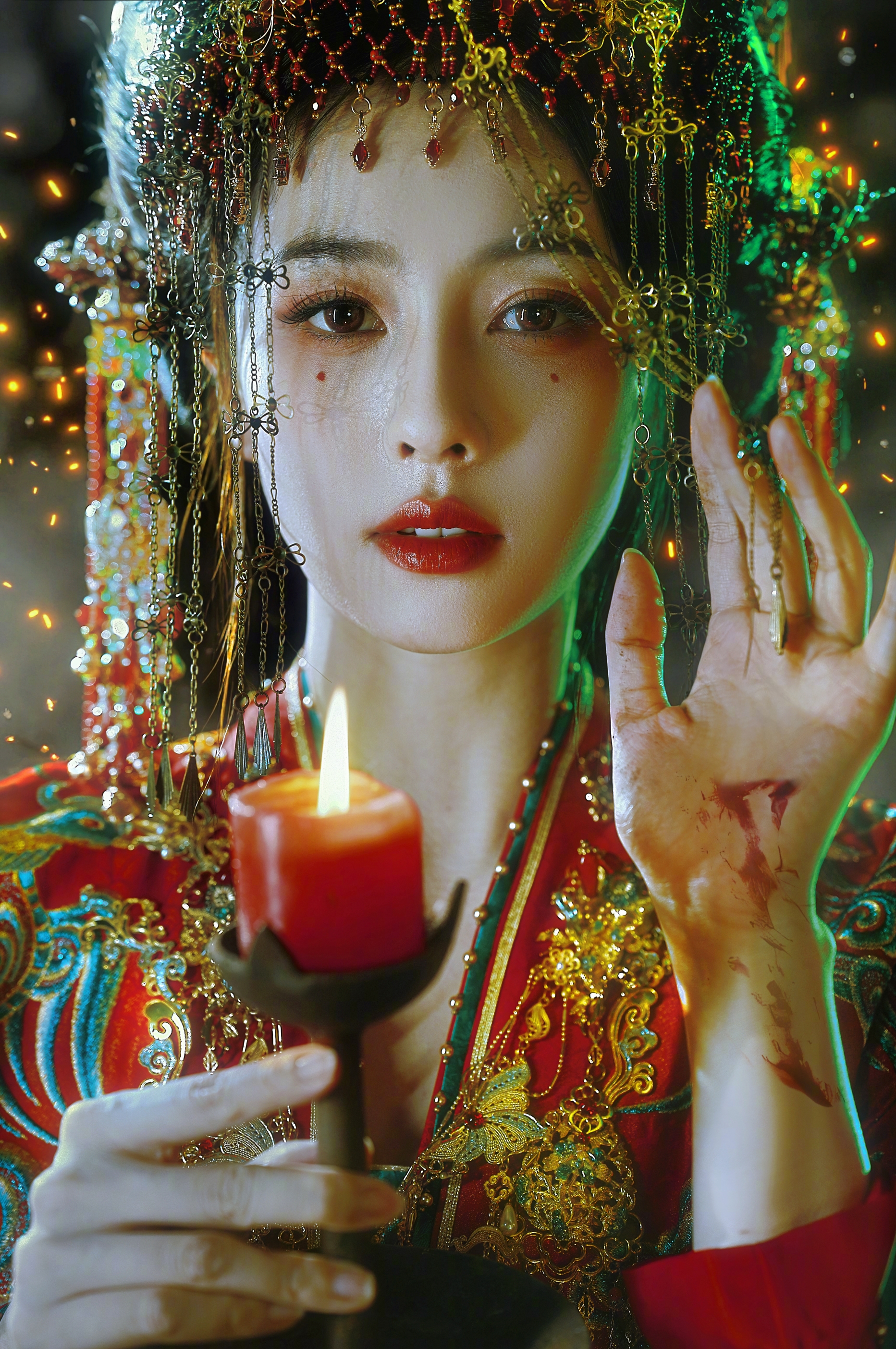 Cô dâu đẹp ma mị đang viral khắp Trung Quốc: Nhan sắc này AI cũng không vẽ nổi, đúng chuẩn cú sốc visual- Ảnh 1.