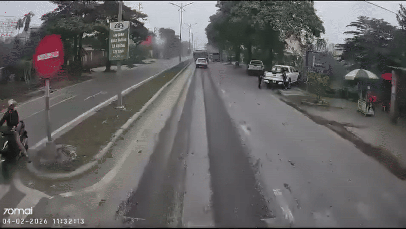 Vụ hai xe tải va chạm khiến 1 CSGT, 1 người dân tử vong ở Thái Nguyên: Cục CSGT phát đi cảnh báo- Ảnh 1.