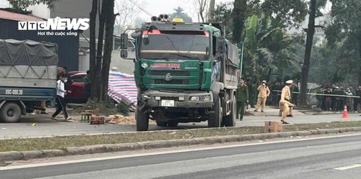 Cán bộ CSGT bị xe ben đâm tử vong khi làm nhiệm vụ- Ảnh 1.