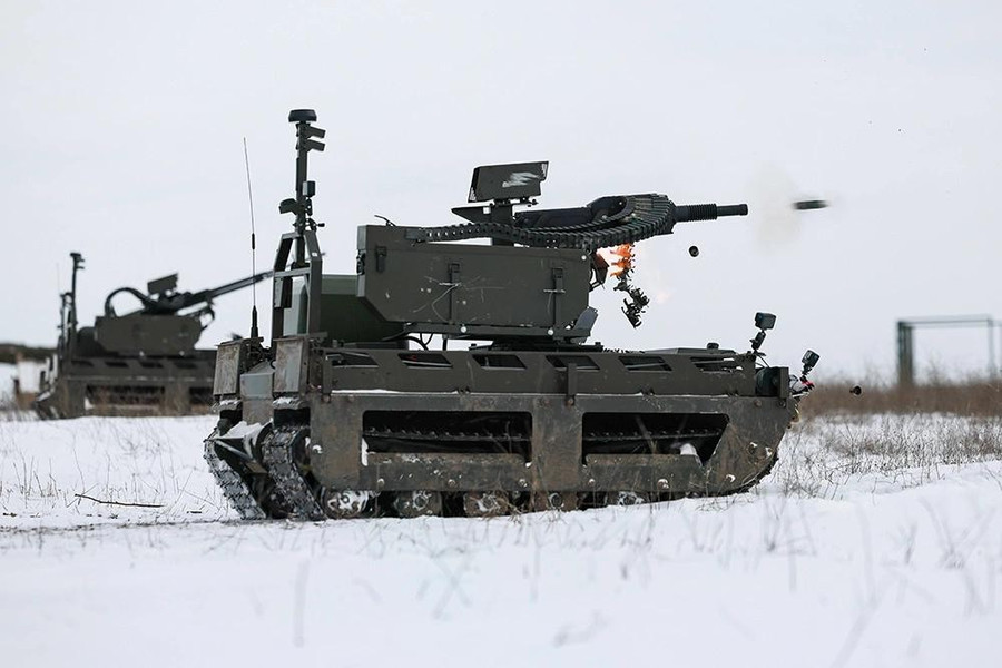 Robot ph&oacute;ng lựu Kourier lập th&agrave;nh t&iacute;ch xuất sắc trong thực chiến- Ảnh 1.