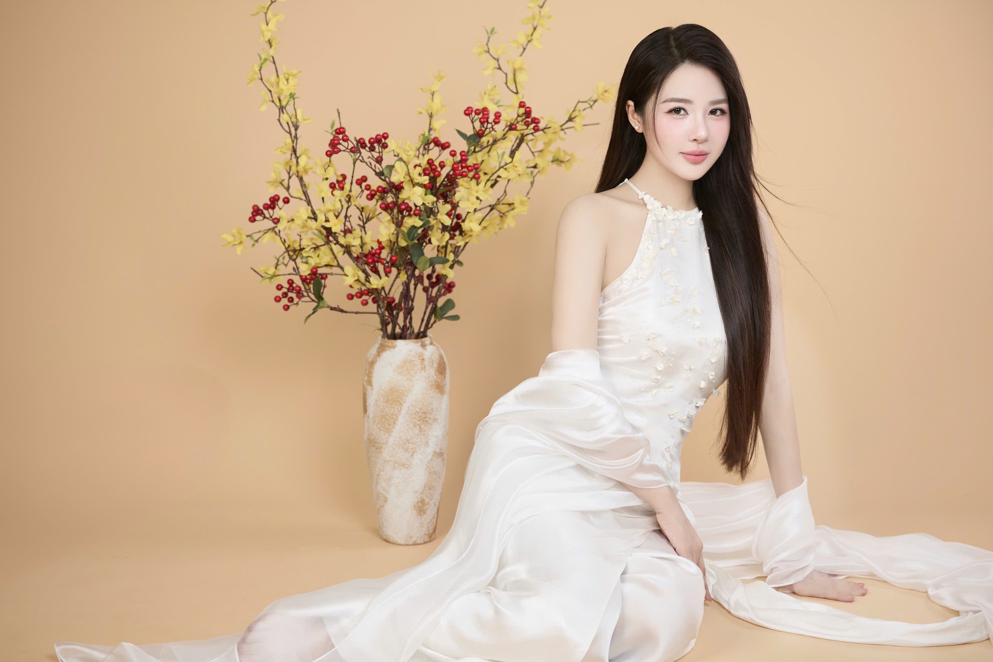 Á hậu Đỗ Hà Trang khoe vẻ đẹp Á Đông trong bộ ảnh đón Tết- Ảnh 4.