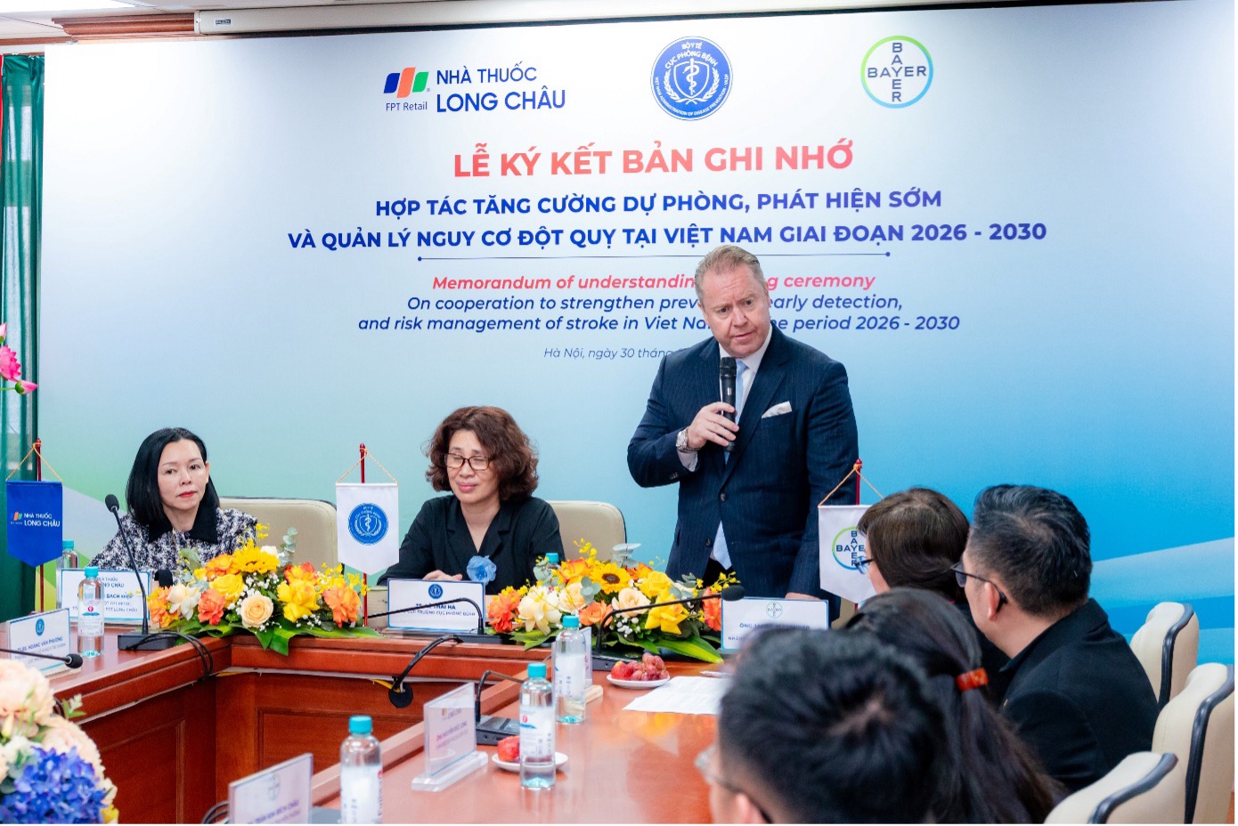 Long Ch&acirc;u hợp t&aacute;c c&ugrave;ng Cục Ph&ograve;ng bệnh, Bayer trong ph&ograve;ng ngừa v&agrave; quản l&yacute; bệnh đột quỵ- Ảnh 3.