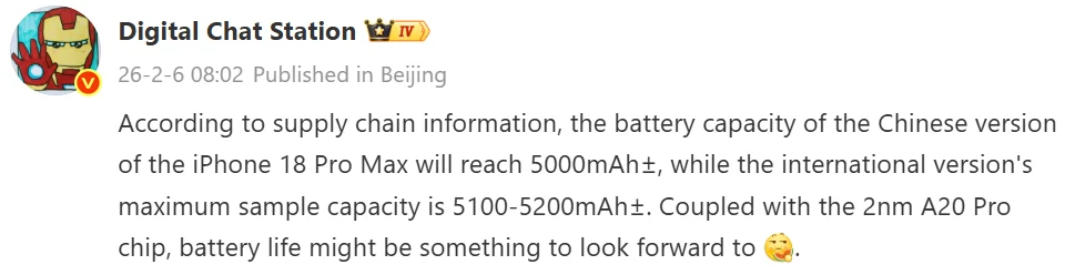 Iphone 18 Pro Max Với Dung Lượng Pin 5 . 000 Mah , Liệu Có Đuổi Kịp Android Không? - Ảnh 2. Iphone 18 Pro Max Với Dung Lượng Pin 5 . 000 Mah , Liệu Có Đuổi Kịp Android Không? - Ảnh 2.