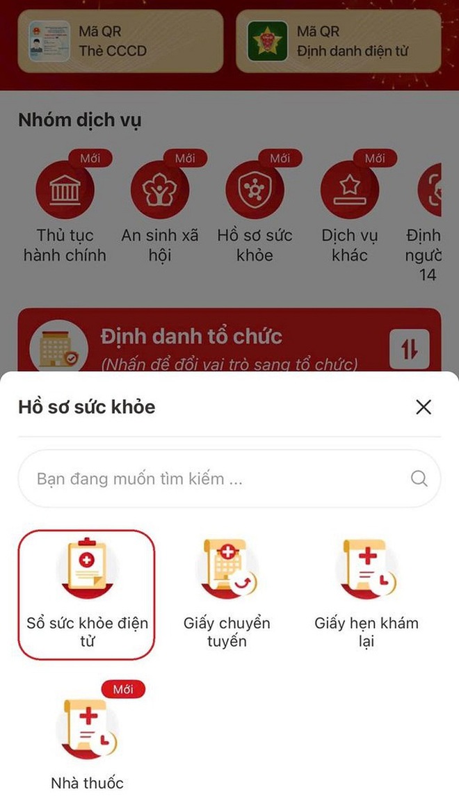 C&aacute;ch tra cứu lịch sử kh&aacute;m chữa bệnh, đơn thuốc BHYT tr&ecirc;n VNeID - Ảnh 3.