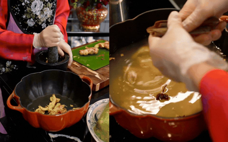 Ph&uacute; b&agrave; Long Bi&ecirc;n Ng&ocirc; th&ugrave;y Linh chia sẻ c&ocirc;ng thức nước bao s&aacute;i b&agrave;n thờ tự nấu Năm 2026 - Ảnh 1.