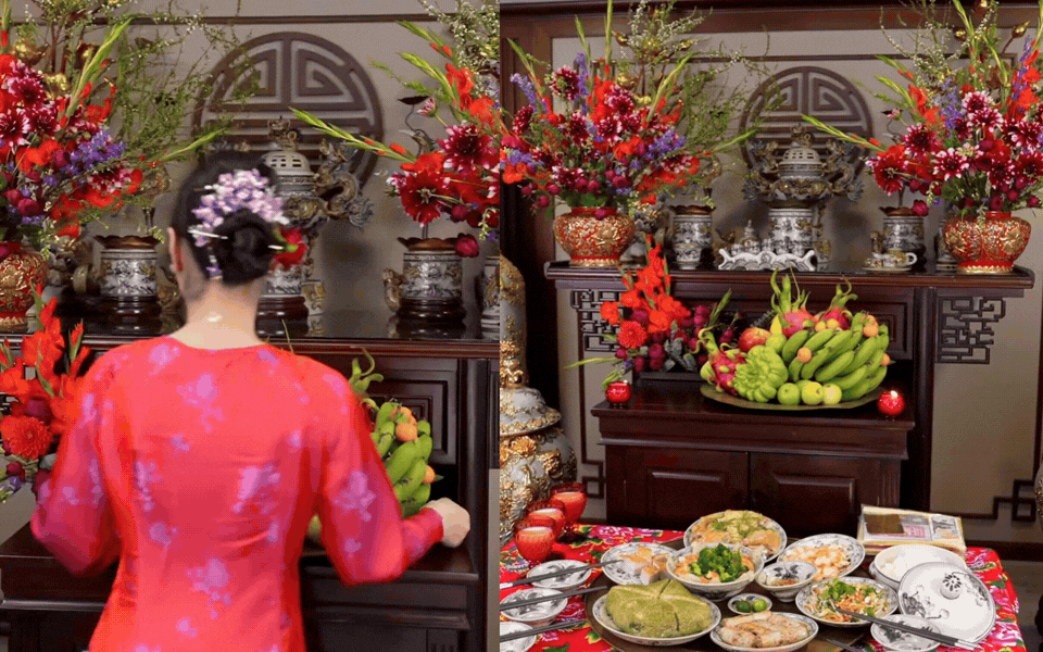 Ph&uacute; b&agrave; Long Bi&ecirc;n Ng&ocirc; th&ugrave;y Linh chia sẻ c&ocirc;ng thức nước bao s&aacute;i b&agrave;n thờ tự nấu Năm 2026 - Ảnh 5.