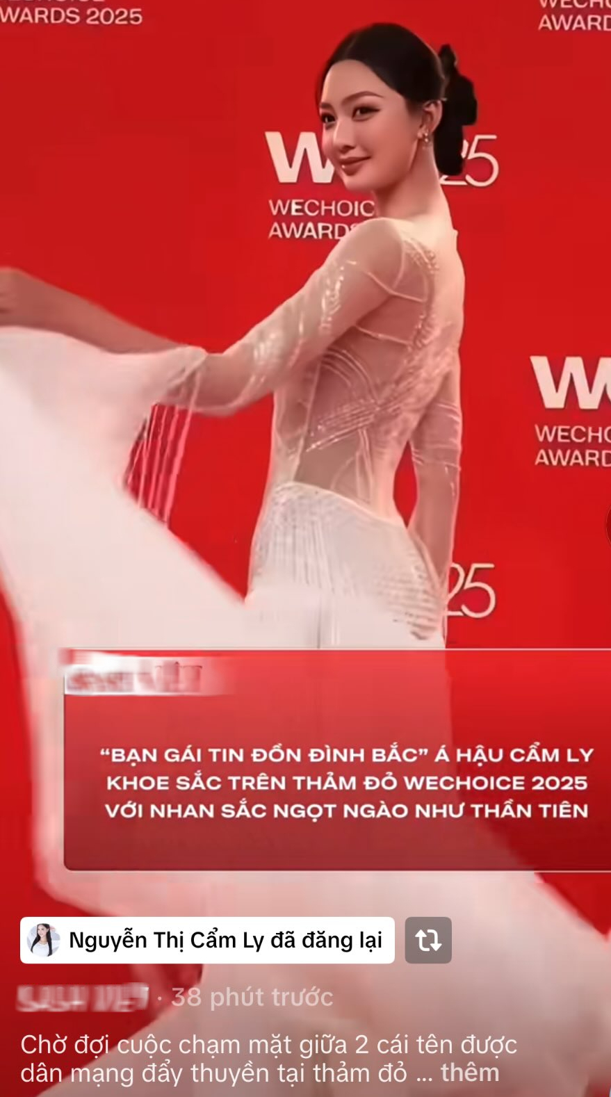 &Aacute; hậu Cẩm Ly đăng lại video  - Ảnh 1.