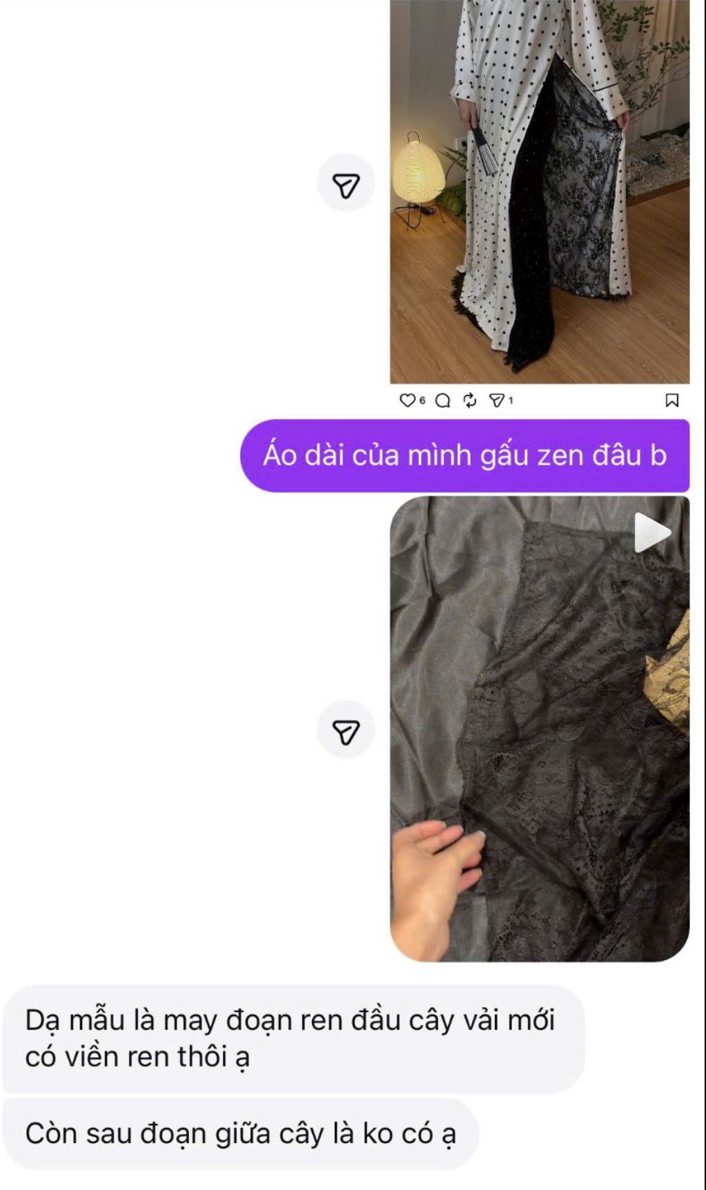 C&ocirc; g&aacute;i kh&oacute;c th&eacute;t v&igrave; mua &aacute;o d&agrave;i 1,2 triệu kh&aacute;c xa ảnh mẫu, tức nhất l&agrave; th&aacute;i độ "phủi tay" của shop online - Ảnh 4.