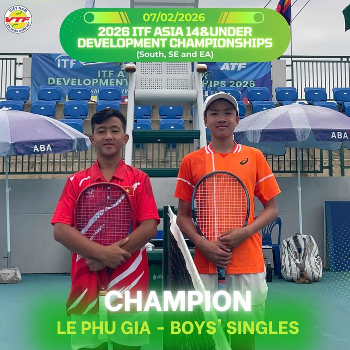 Tay vợt 13 tuổi TP HCM vô địch giải đấu trẻ ITF - Ảnh 1.